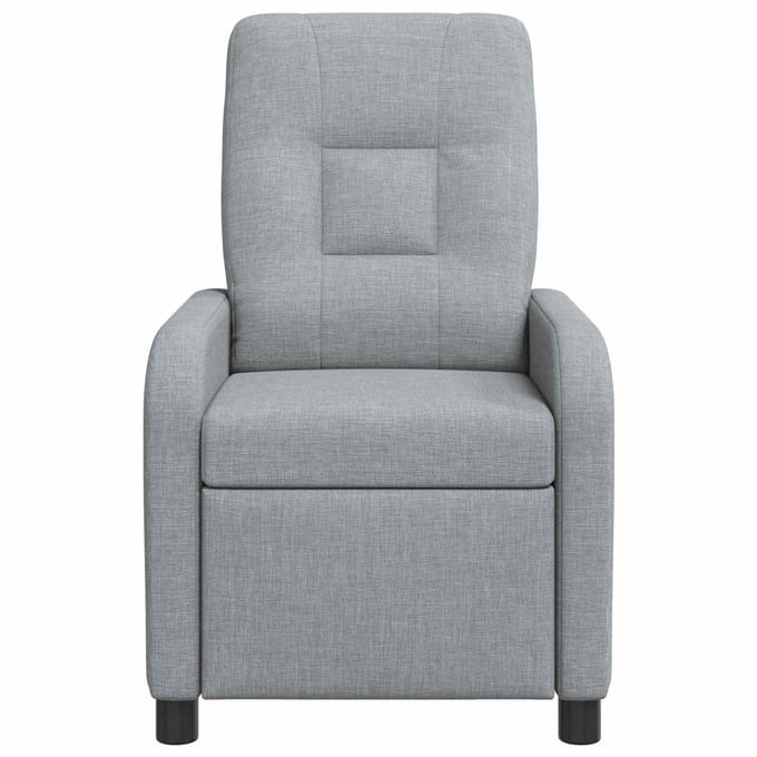 vidaXL - Recliner - Lichtgrijs - Stof