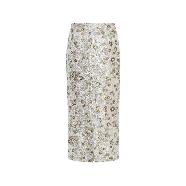 High waist maxirok met pailletten model 'Magnolia'
