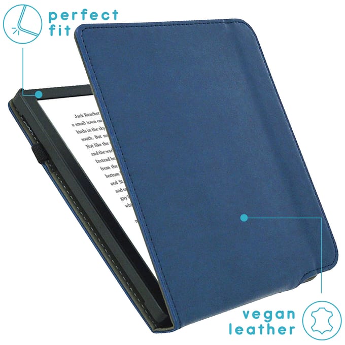 imoshion Stand Flipcase voor de Kobo Libra H2O - Donkerblauw