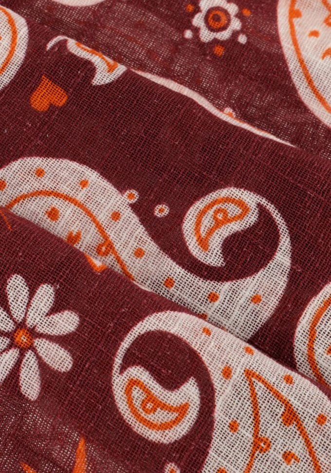 BONNIE STUDIOS Farm Scarf Sjaals Dames - Rood - Maat ONESIZE