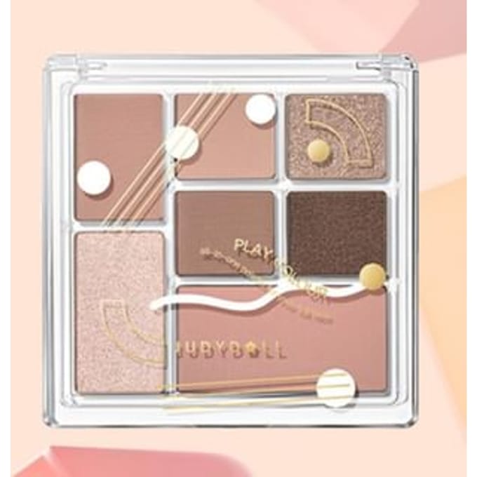 Judydoll - 7 Colors Palette - Pink Taro Grey Brown - Oogschaduwpalet
