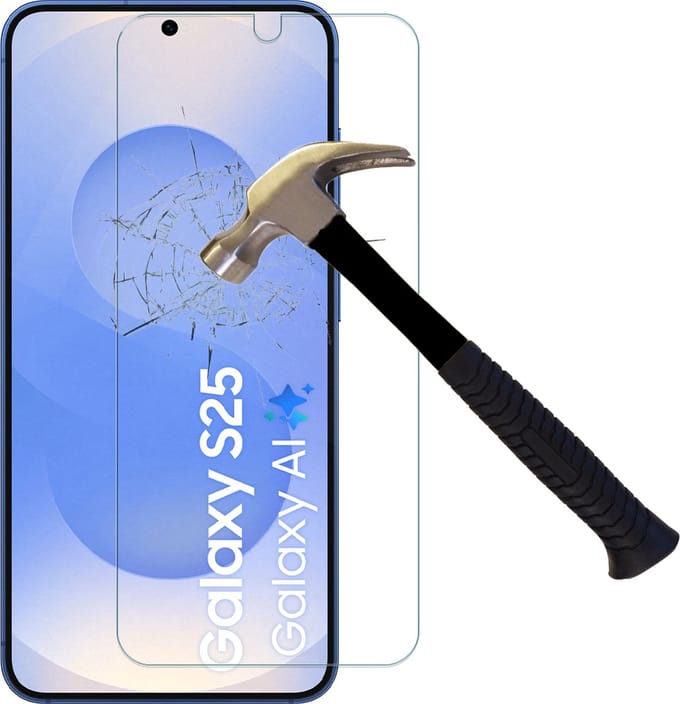 Screenprotector geschikt voor Samsung Galaxy S25 - Arara gehard glas Tempered Glass