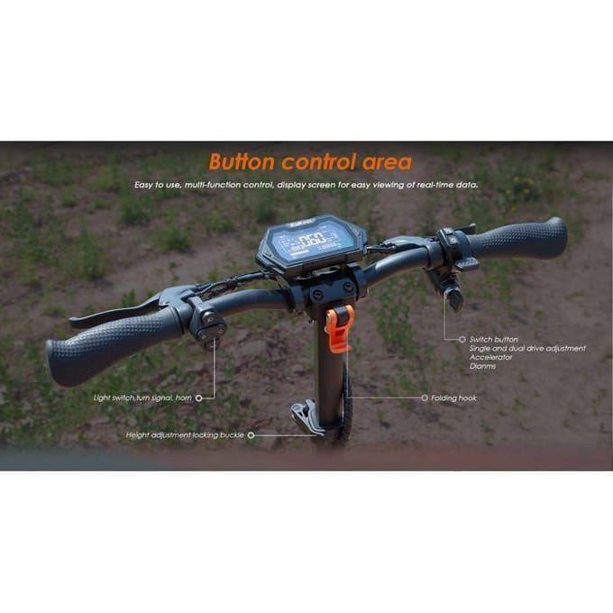 Kukirin G2Master - Scooter électrique - 52 V - 20,8 Ah - Trottinette électrique tout-terrain pliable