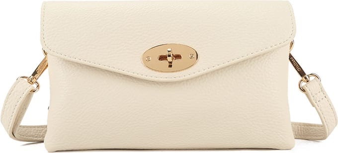 Giuliano kunstlederen schoudertas Stacy - Beige - Dames