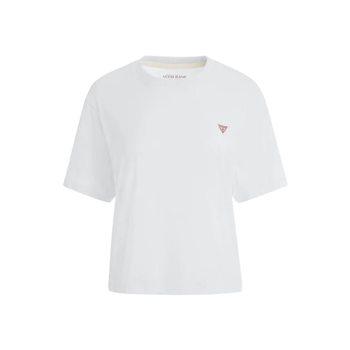 Guess Jeans Bianco Katoenen Dames T-Shirt