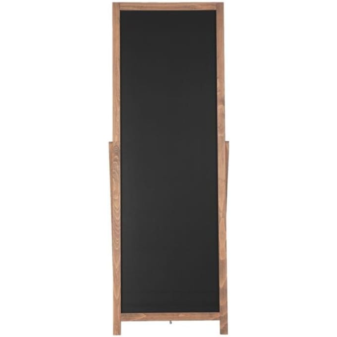 Update Display Krijtbord staand FLOOR, inklapbare rugleuning, te labelen, MDF, beuken, B 440 x H 1370 mm