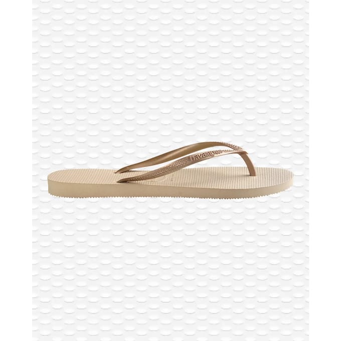 Havaianas Slim Slippers en Sandalen Dames - Beige - Maat 35/36 - Plastic