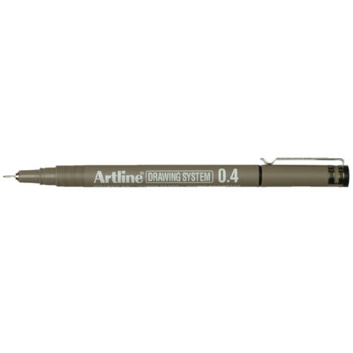 ARTLINE Drawing System Fineliner - 1 stuk - 0.4mm Lijndikte - Zwart