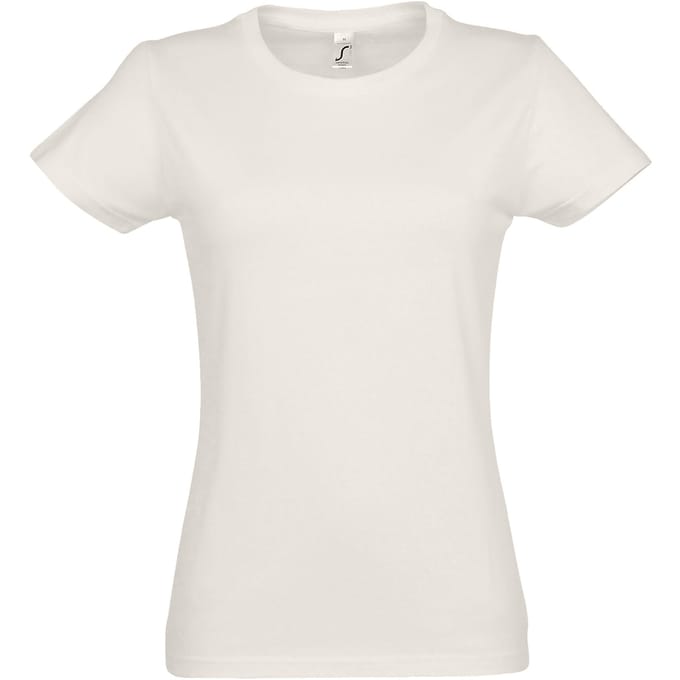 SOLS Dames/dames Imperial Heavy Short Sleeve T-Shirt (Gebroken wit)