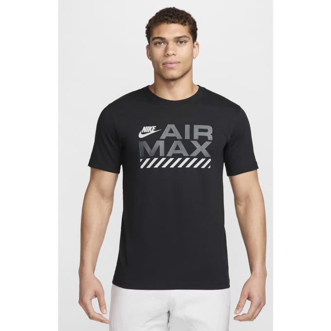 Nike Air Max Graphic T-shirt voor heren in zwart
