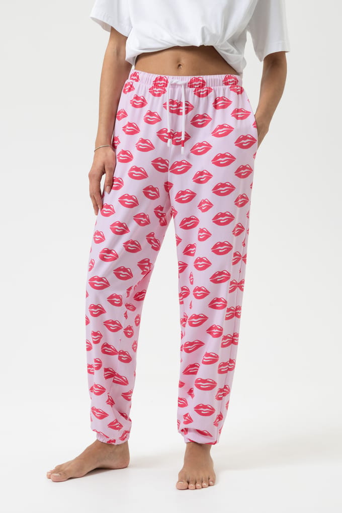 Enkellange broek Serie Juicy Kiss Soft Pink