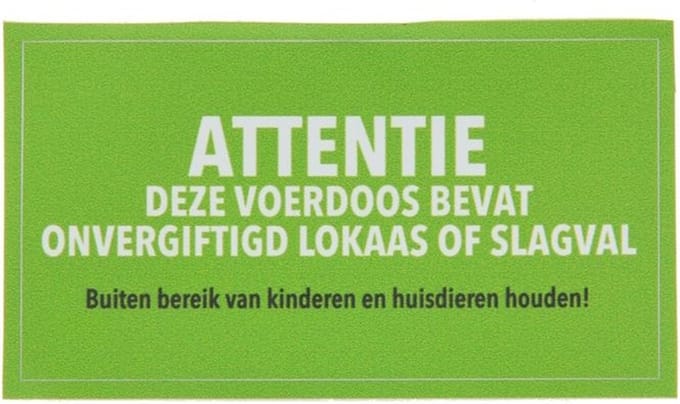 Gevarensticker muis-ratvoerkist | 12 Stuks