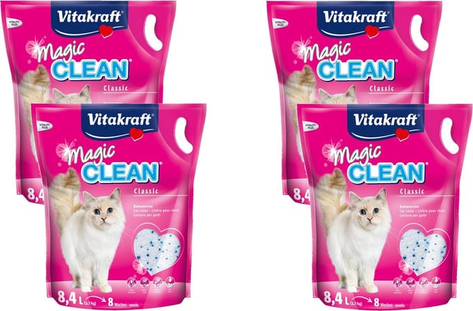 Vitakraft Magic Clean Kattenbakvulling - 4 x 8,4 l