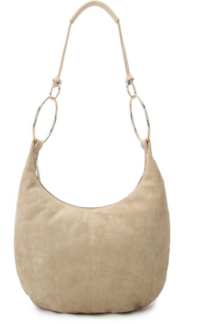 Giuliano kunstlederen suede schoudertas Miralyn - Dames - Beige