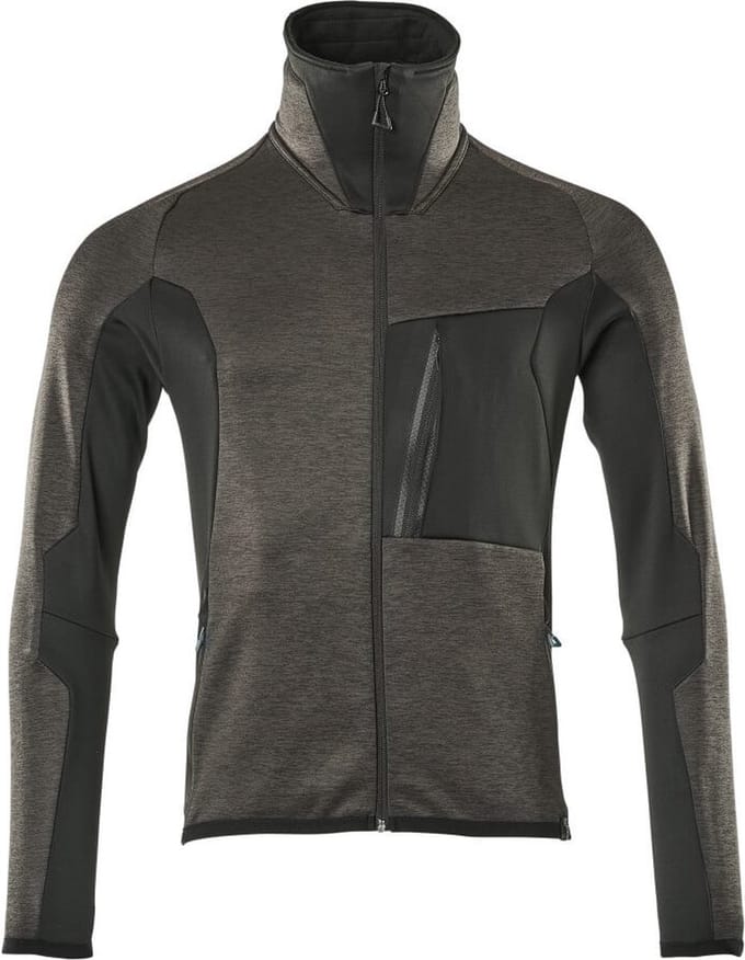 Mascot Advanced Fleecetrui met rits 17103-316 - donkerantraciet/zwart - 2XL