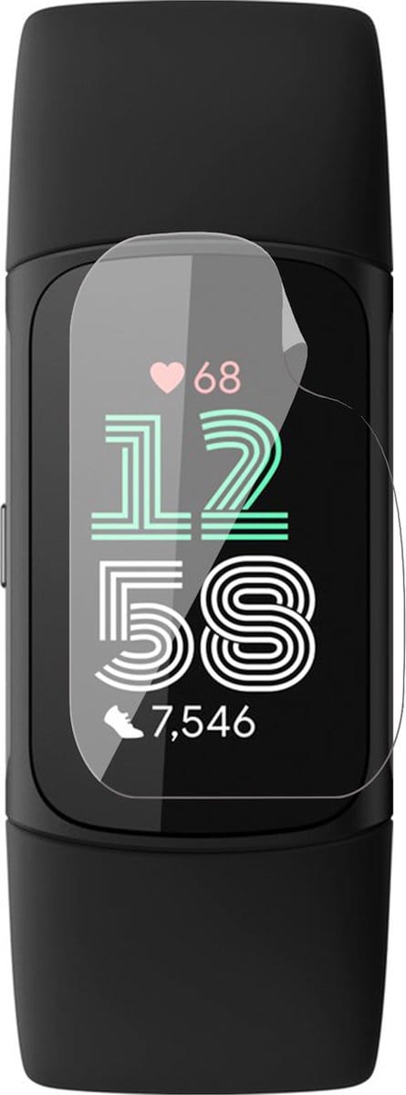 Screenprotector geschikt voor Fitbit Charge 6 / 5 - 1x FlexGuard Screen Protector