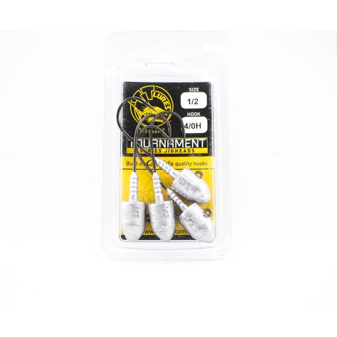Tackle Tactics TT Tournament Tête plombée 1/2 oz 4/0H 4/paquet (0152)