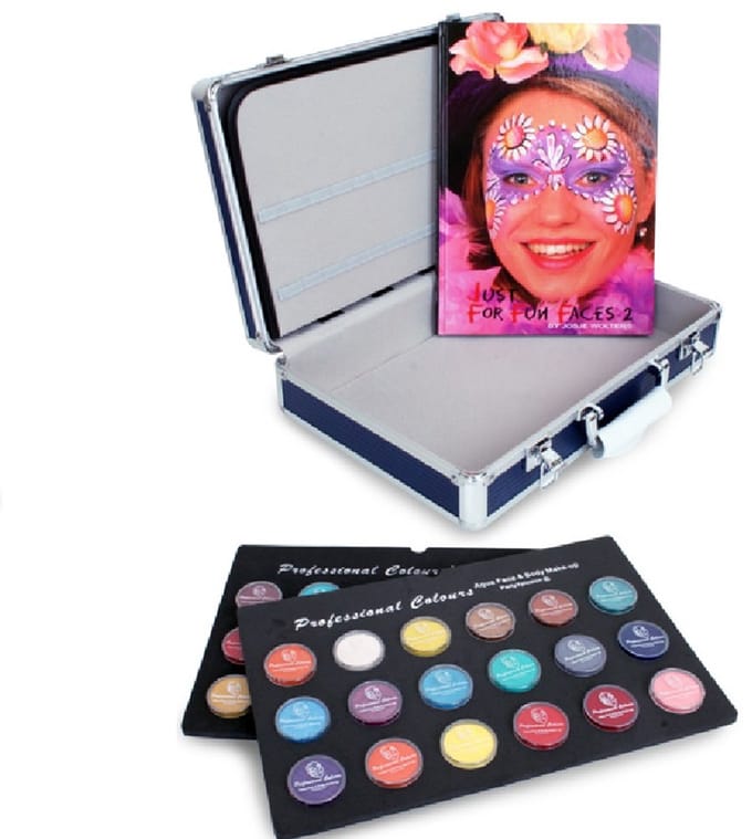 PXP Basic Schmink koffer 36x 10 gram in 2 trays en schminkboek