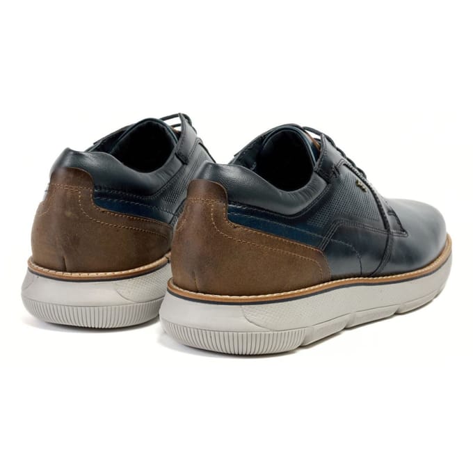 Pod Finch Leren Heren Navy Veterschoenen