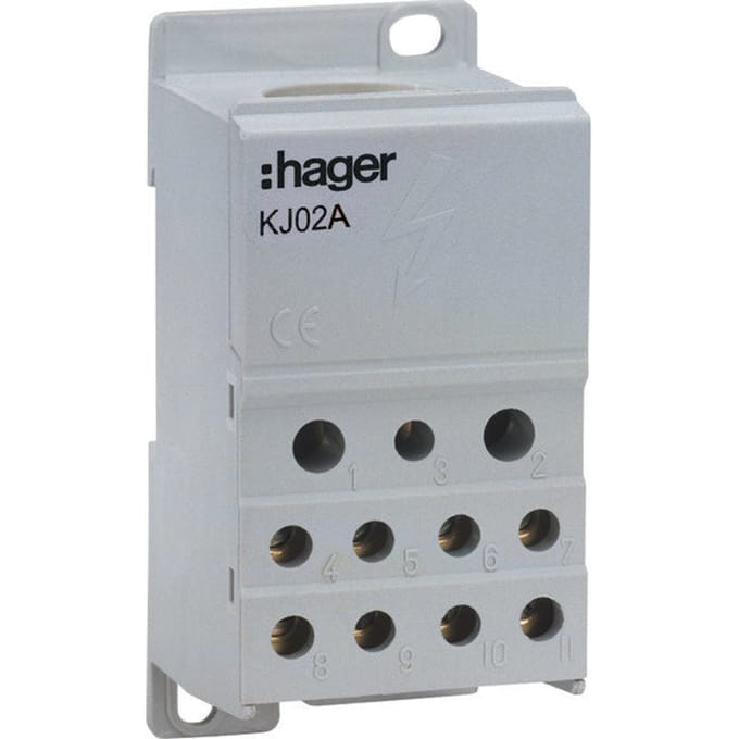 Hager KJ-klem Voor Hoofdkabel - KJ02A - E2JXA