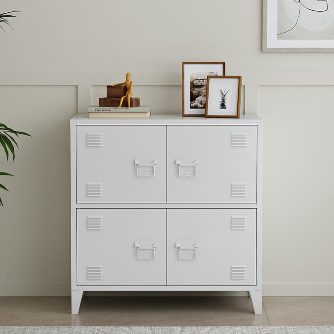 Bureaukast Hamina archiefkast 82x80x40 cm wit