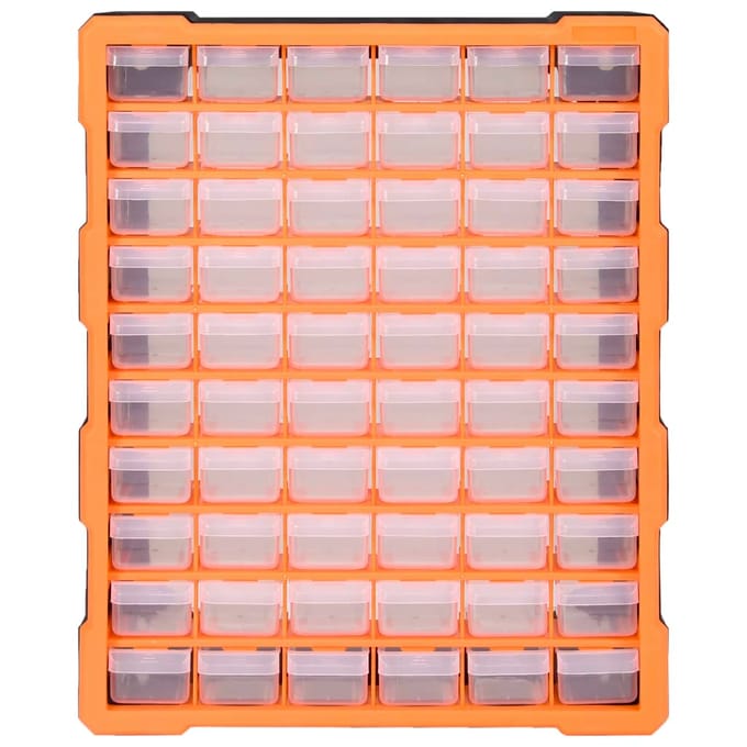 vidaXL - Organiser - met - 60 - lades - 38x16x47,5 - cm