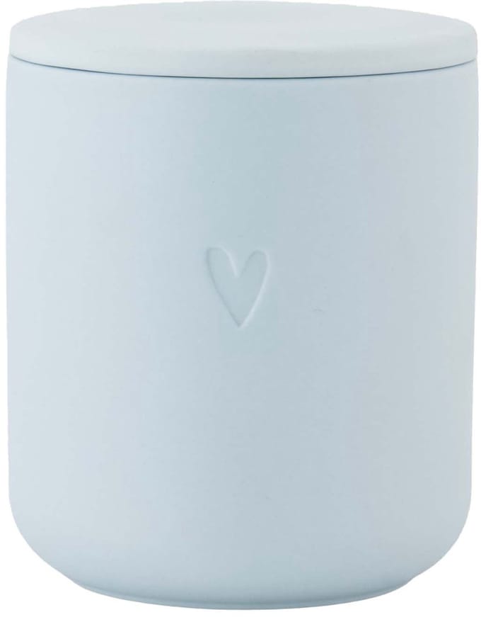 Zusss Geurkaars Keramiek Hartje Keramiek / Paraffine Blue