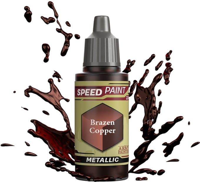 The Army Painter Speedpaint metallic acrylverf Brazen Copper 18ml.