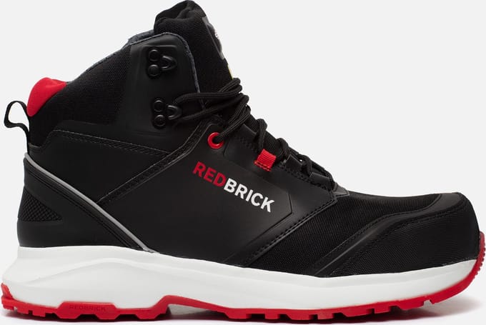 Redbrick Pulse Hoog S3 ESD 32321 - Zwart/Rood - 48