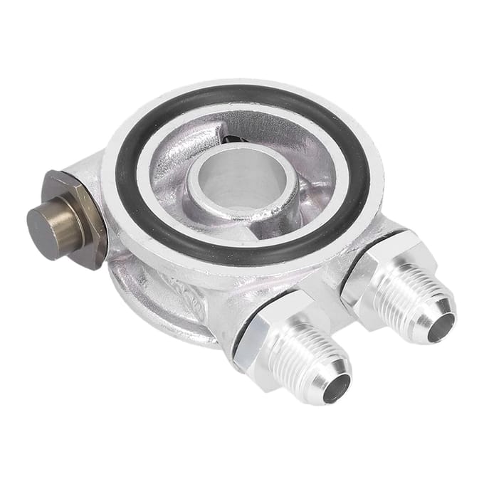 Oliekoeler Filter Sandwichplaat Thermostaat Adapter Set AN10 M18x1.5mm Fitting Universeel voor Auto