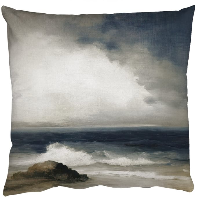 Sierkussens - Kussentjes Woonkamer - 45x45 cm - Zee - Rotsen - Storm