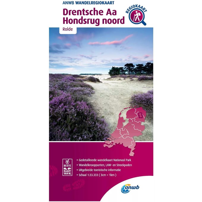 ANWB Wandelkaart Drentsche Aa en Hondsrug-Noord