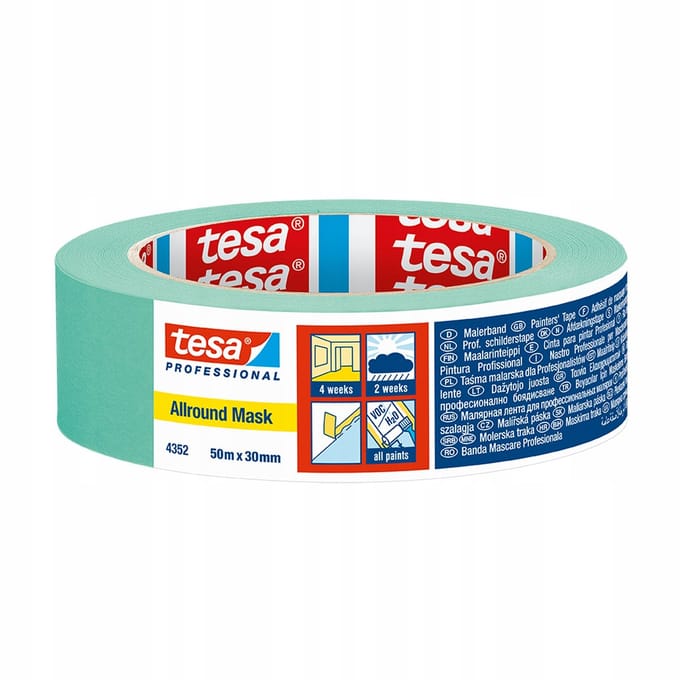 tesa ALLROUND MASK 04352-00002-00 Maskeertape Mint (l x b) 50 m x 30 mm 1 stuk(s)