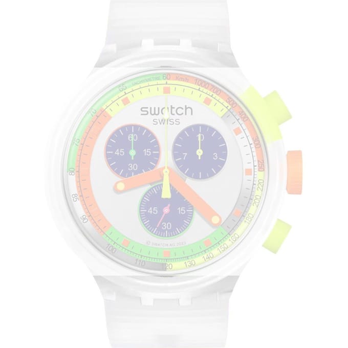 Swatch Plastic - BigBold - SB0/SO27 ASB02K100 Neon Jelly Horlogeband