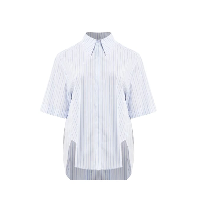 Gestreepte popeline blouse dames Mat Fashion