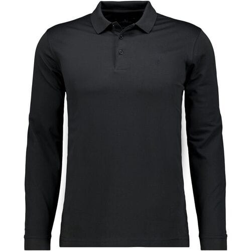 Ragman Polo Soft Knit Modern Fit Easy Care Zwart / male