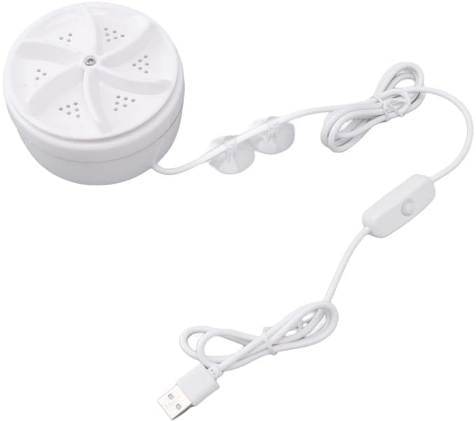 Dailygoods - Mini-ultrasone Wasmachine - Draagbare wasmachine - Efficiënte reiniging - Compact formaat - USB-aansluiting - Handig voor thuis en school