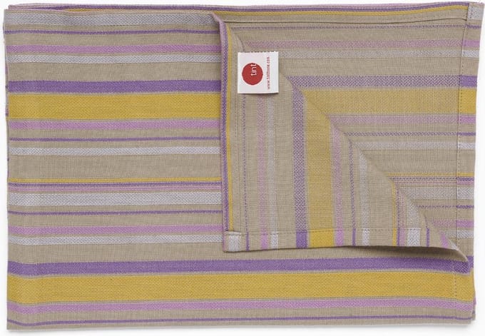 TINT TAFELLOPER 50X150 STRIPED SATIN MIEL