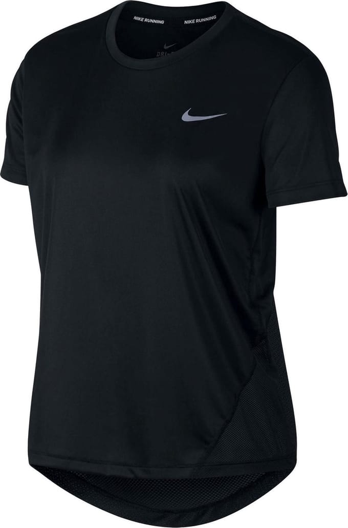 Nike Miler Top S/S Hardloopshirt Dames - Maat M
