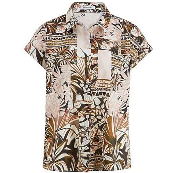 Blouse Van Peter Hahn bruin