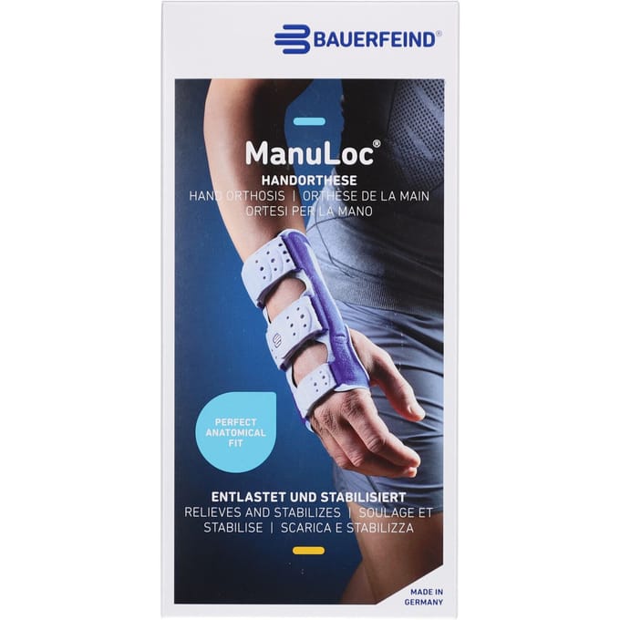 Bauerfeind ManuLoc Polsbrace - 1 - Universeel - Grijs
