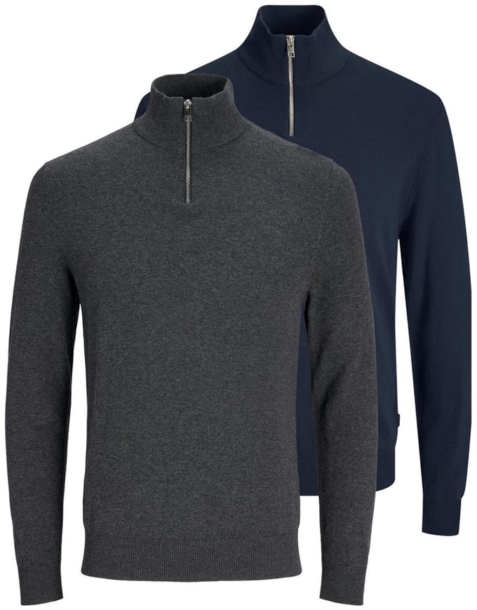 Jack & Jones Heren troyer 2 pack Emil Knit