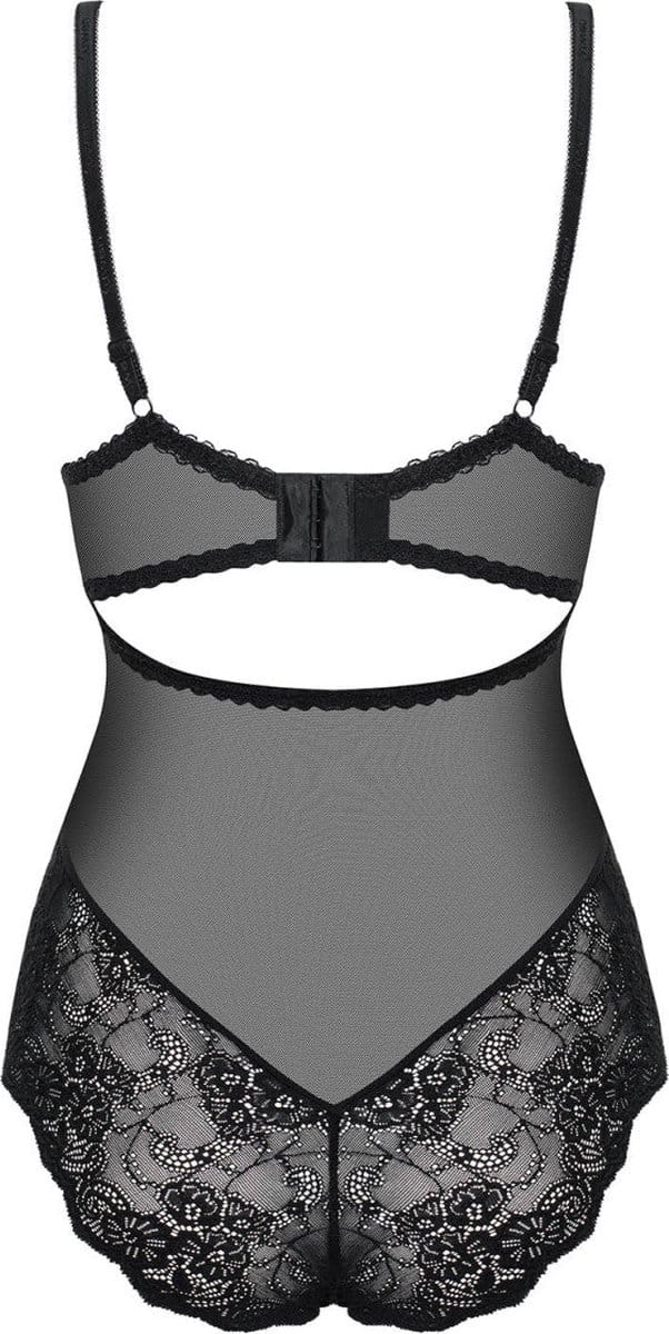 Obsessive Amallie Kanten Body - Zwart