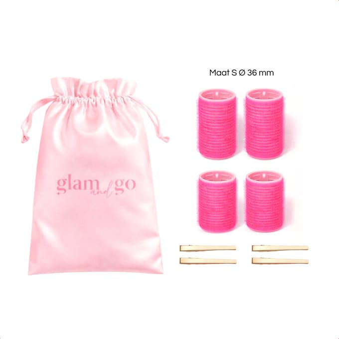 Glam and Go Krulspelden - Haarrollers en haarklemmen - Haar rollers - Kleefrollers- Hair Rollers & Clips - 36 mm