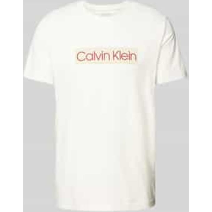 T-shirt met labelprint