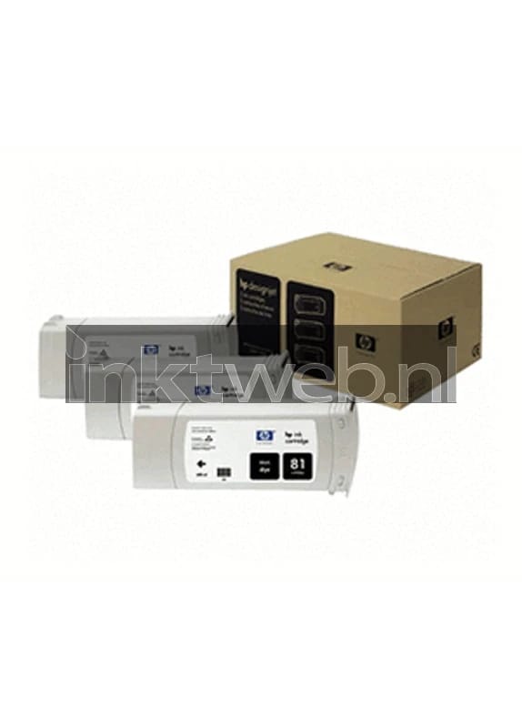 HP 81 3-pack zwart (Origineel)
