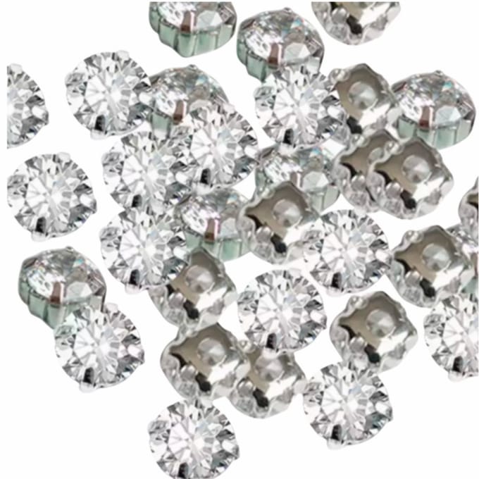 75 Naai steentjes 4.5 mm Strass - Charme Bijoux