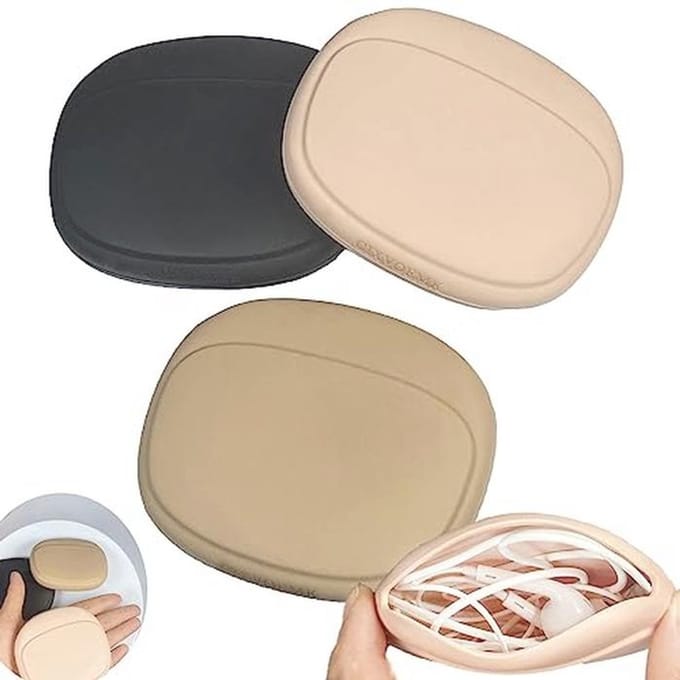 Siliconen hoofdtelefoon organizer - Data kabel opslagcase - Mini sleutelbox - Draagbare opbergtas - 3 stuks
