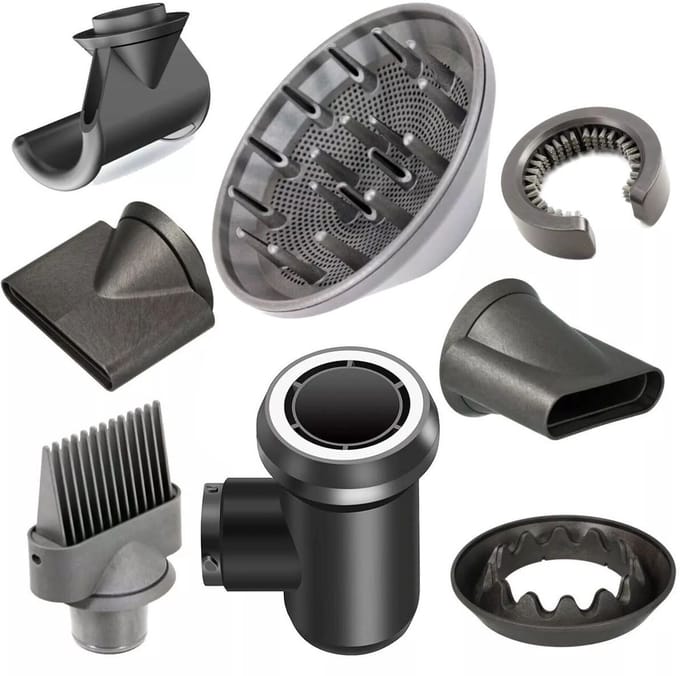 Dyson Airwrap Complete Long Diffuse Opzetstukken/Accessoireset van Plus.Parts® geschikt voor Dyson - 8 delig!