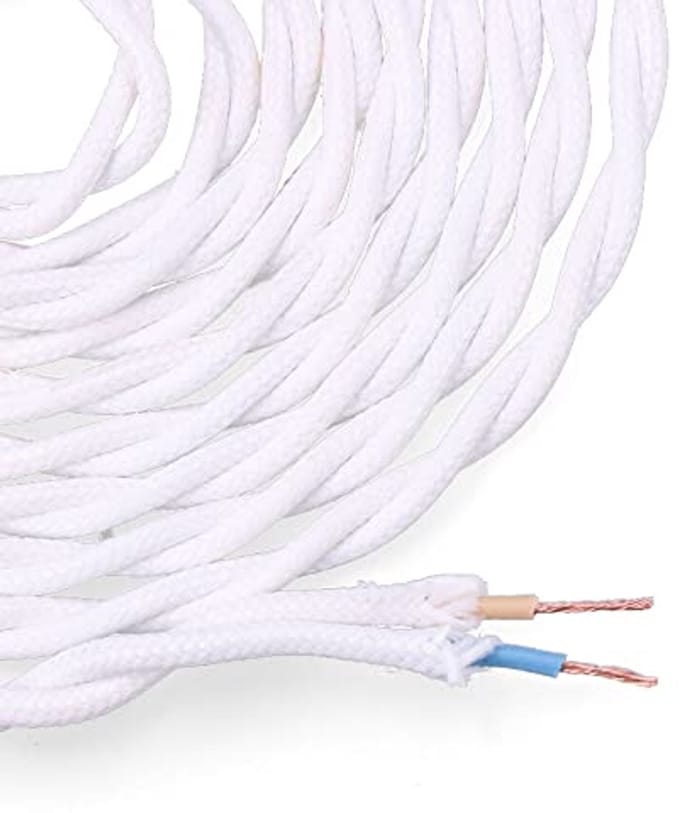 Kabel EDM 2 x 0,75 mm Wit 5 m